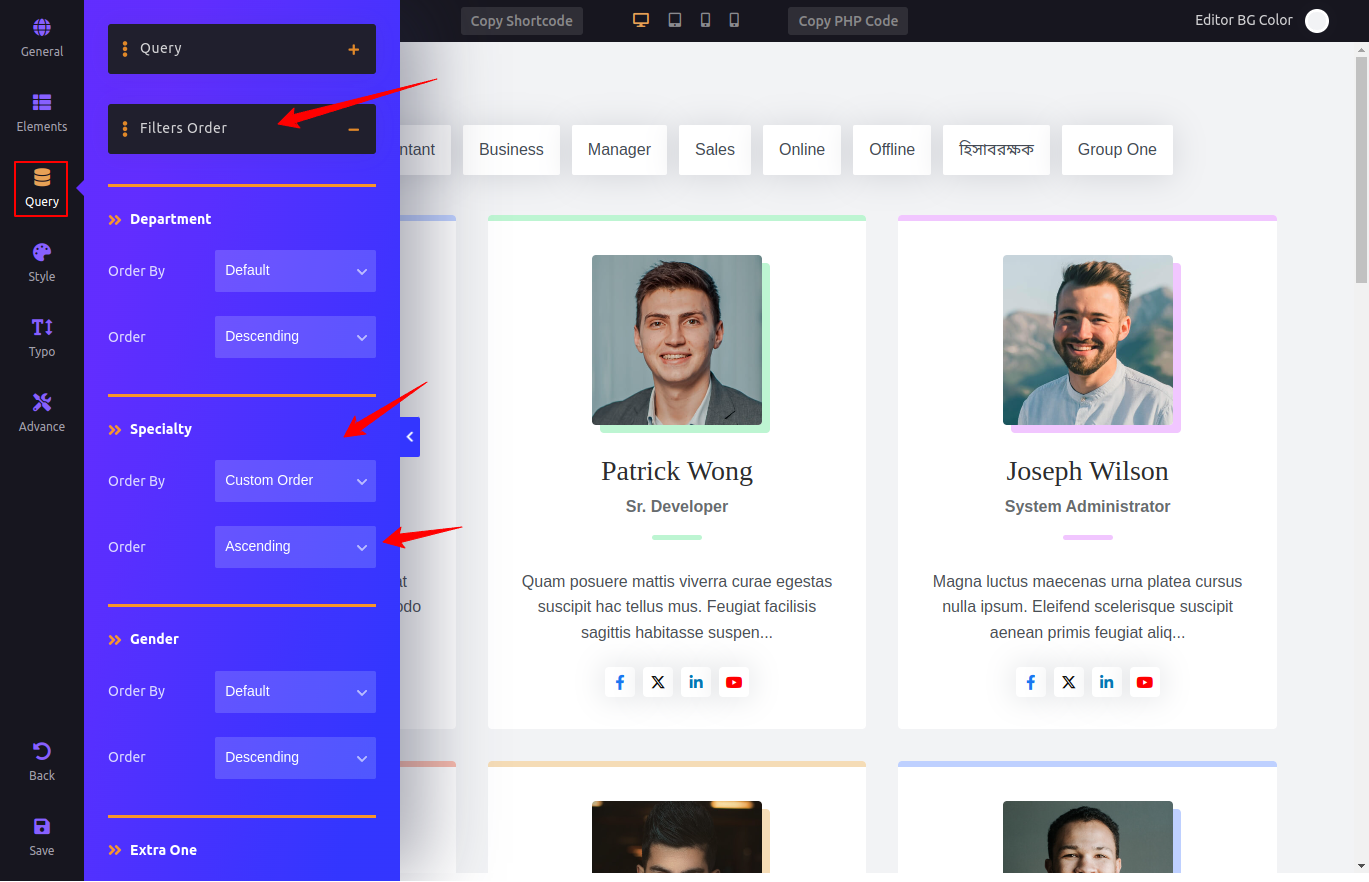 Taxonomy Sort & Order From Shortcode